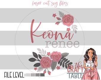 Keona Floral SVG File
