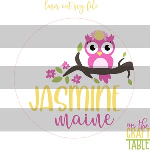 Jasmine Maine Owl SVG FILE