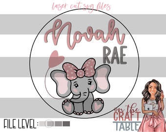 Novah Elephant SVG File