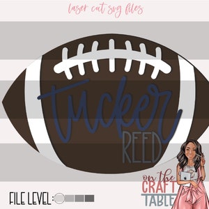 Tucker Football SVG File