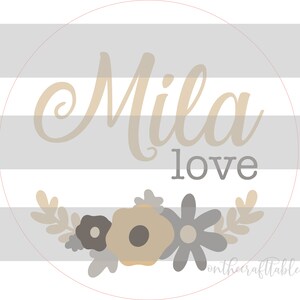 Mila Love Floral SVG FILE