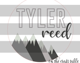 Tyler Reed Mountains SVG FILE