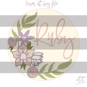 Ruby Florals SVG FILE