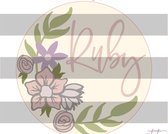 Ruby Florals SVG FILE