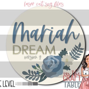 Mariah Florals V2 SVG File/Glowforge/Laser/File/Nursery