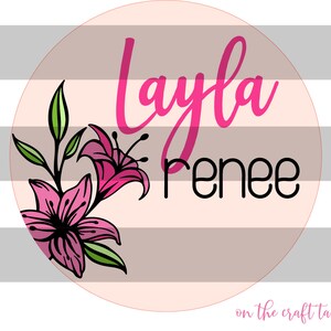 Layla Florals SVG DATEI
