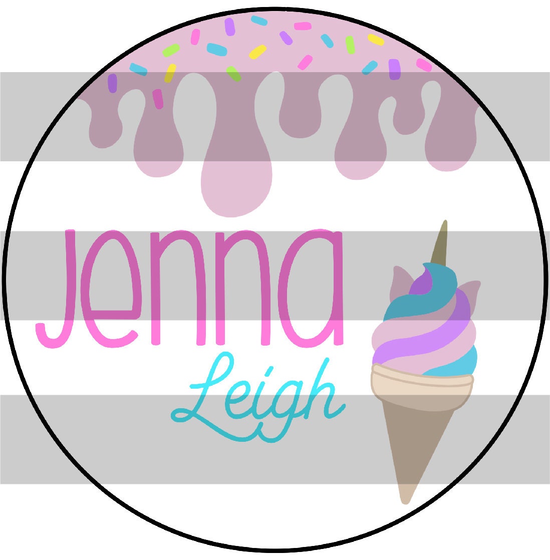 Jenna Ice Cream SVG FILE