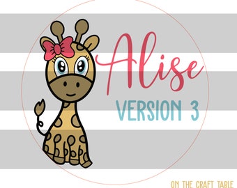 Alise Giraffe Ver 3 SVG FILE