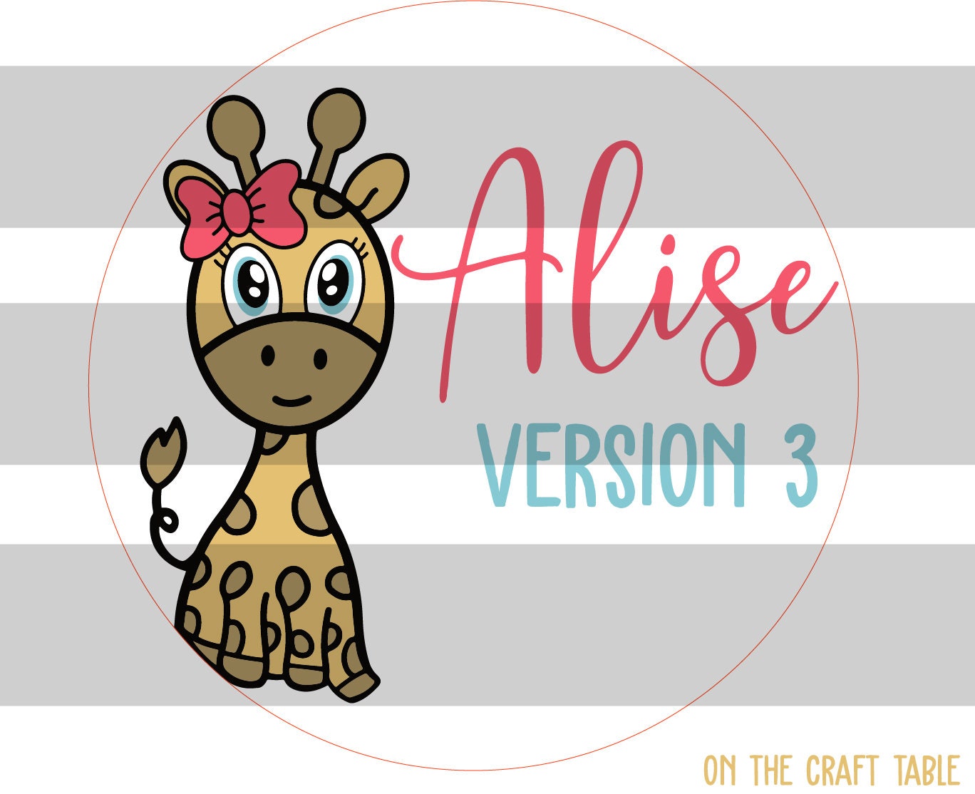 Alise Giraffe Ver 3 SVG FILE