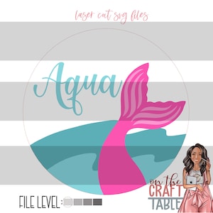 Aqua Mermaid SVG File