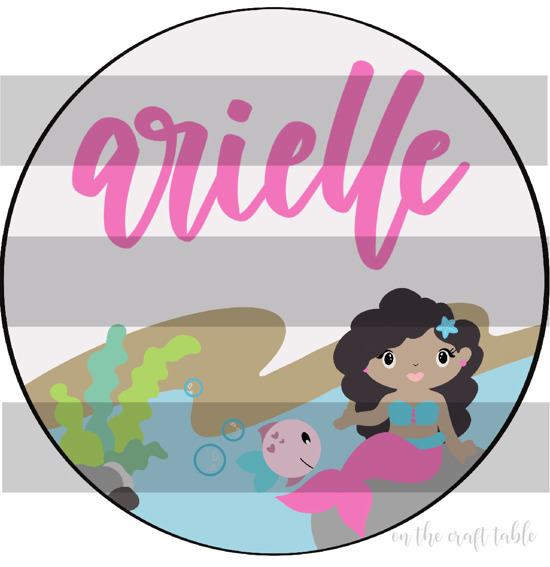 Arielle Mermaid SVG FILE (read description)