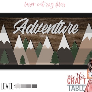 Abenteuer Berg SVG Datei