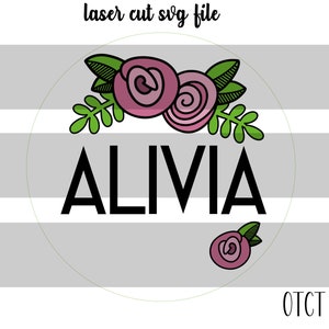 Alivia Floral SVG FILE