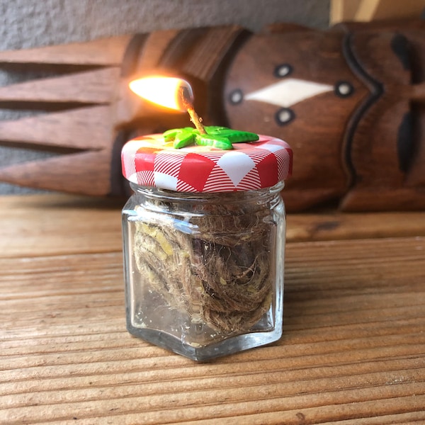 Organic Hemp Wick with Dispenser Jar - Handmade Weed Accessories - Stoner Gifts -  Stoner Girl - Marijuana Gift - Cannabis - Smoking Tool