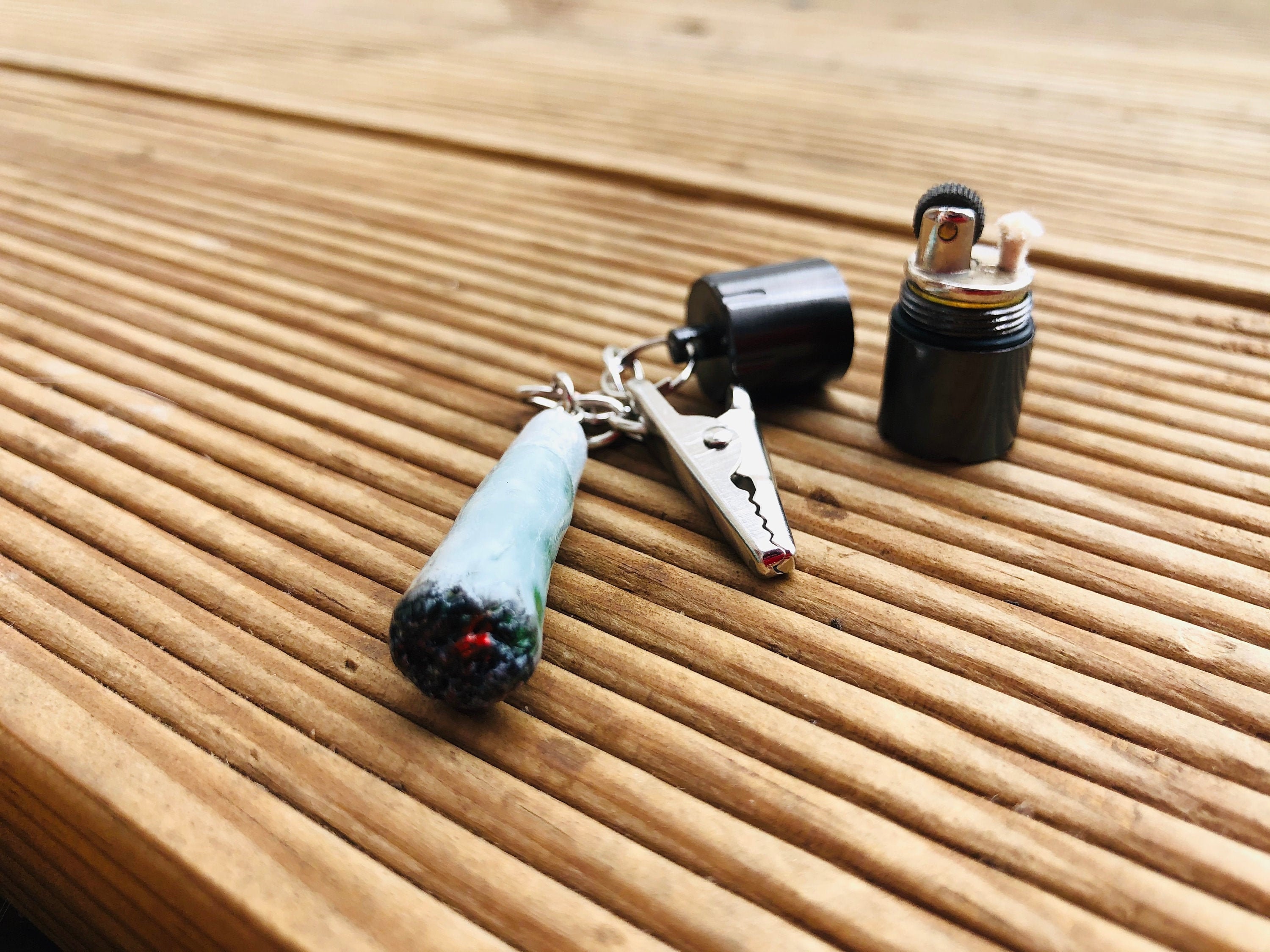 Roach clip with Lighter Weed Accessories Stoner Girl 420 Etsy