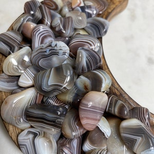 Botswana Agate Tumble/High Quality Banded Agate Tumble