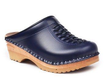 navy clogs