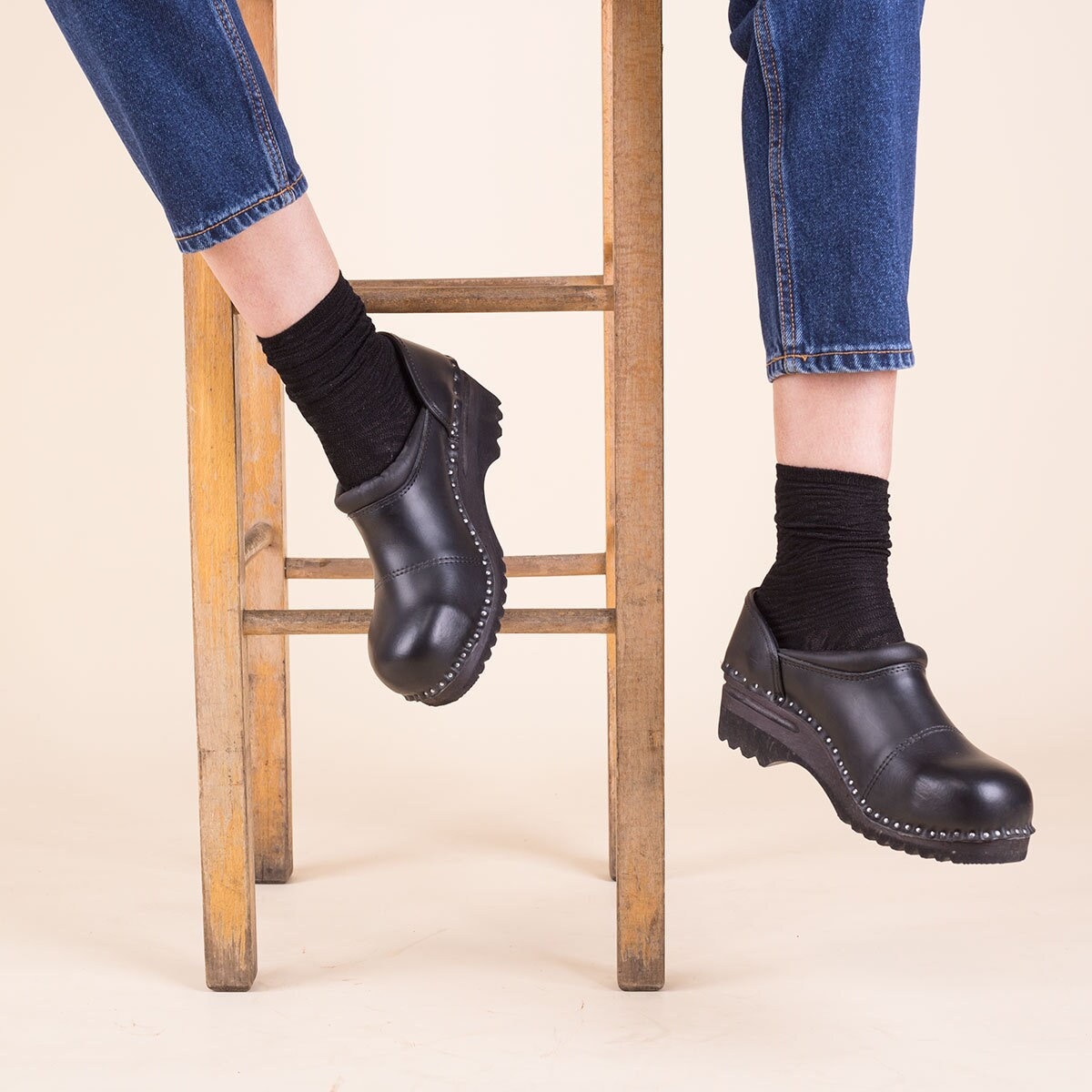 Schwedische Clogs mit geschlossenem Rucken Picasso Schwarz Leder Clog Clog Schuhe Troentorp Bastad Unisex Clogs Arbeitsclogs Handgefertigte Schuhe Etsy