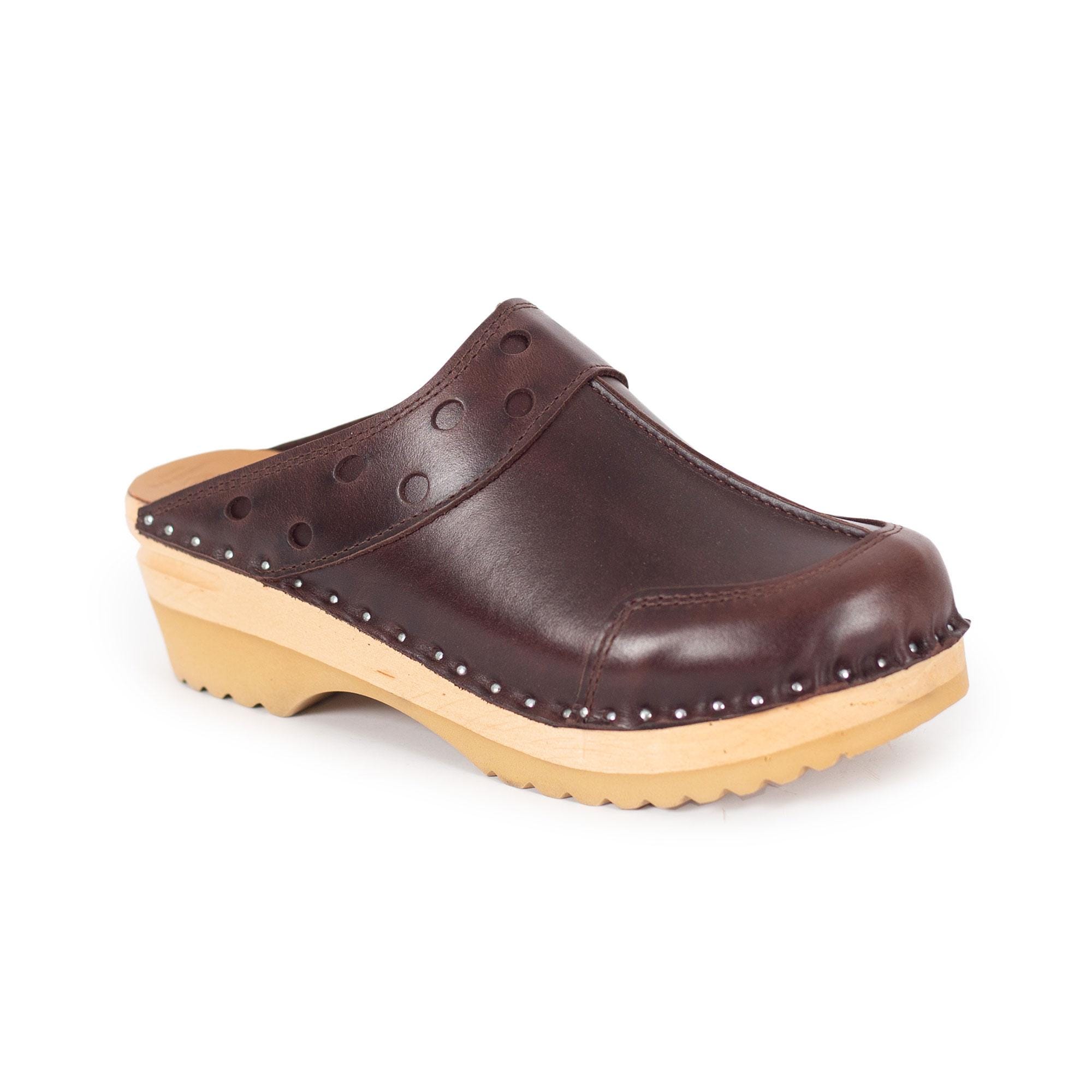 靴 Troentorp Monet with Bit Pony Brown 41 U Troentorp Monet with Bit Pony Brown 41 U Brown Leather Clogs