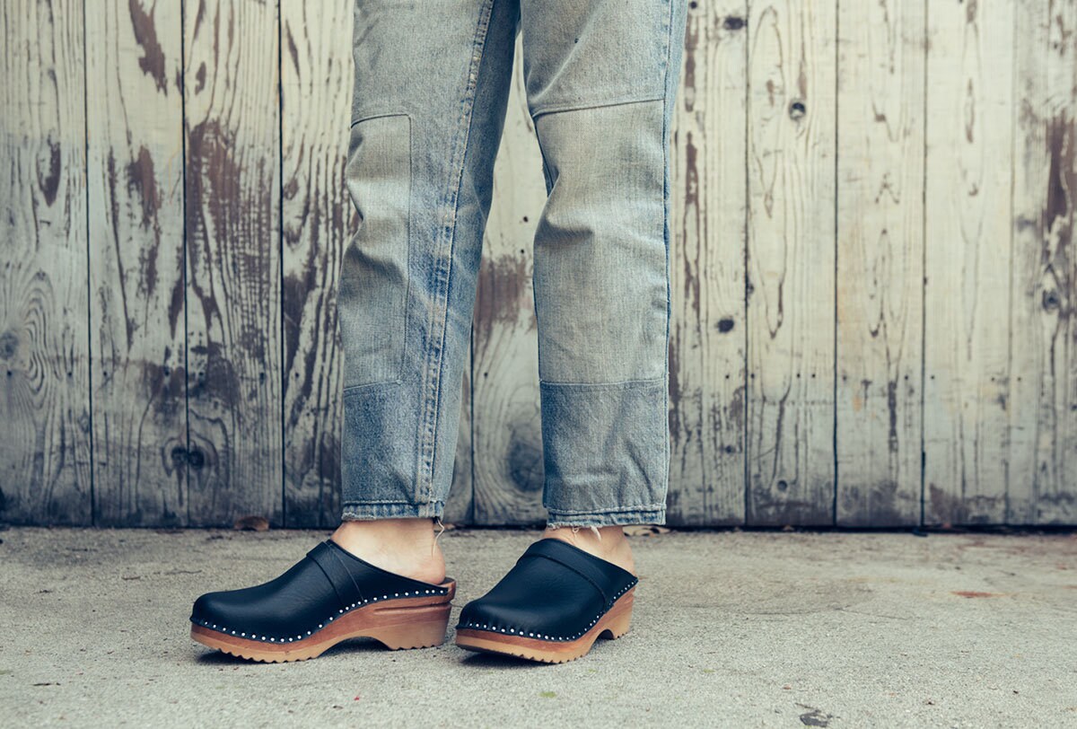 靴 Good Guys DA VINCI vegan clogs BLACK Good Guys DA VINCI vegan clogs BLACK（Project Cece | DA