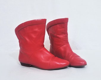 long red boots for sale