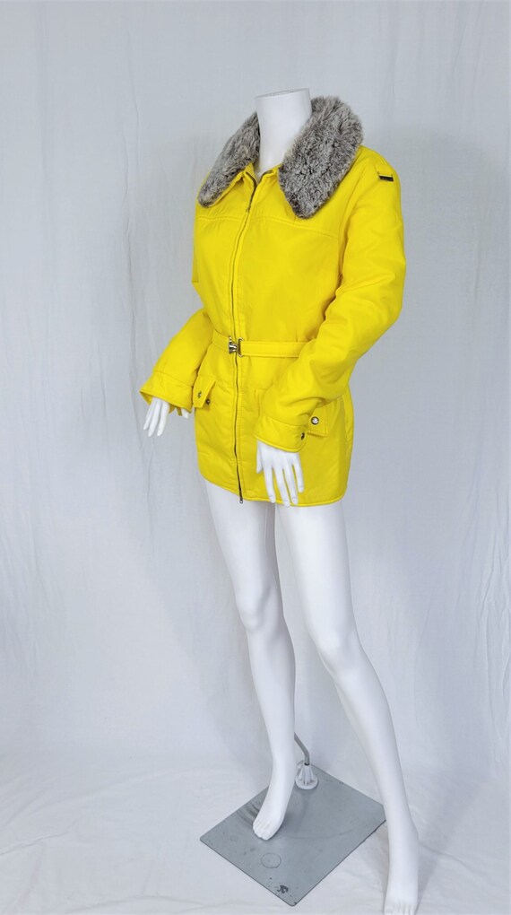 1980's Edelweiss Neon Yellow Ski Jacket I Coat I Sz L… Gem