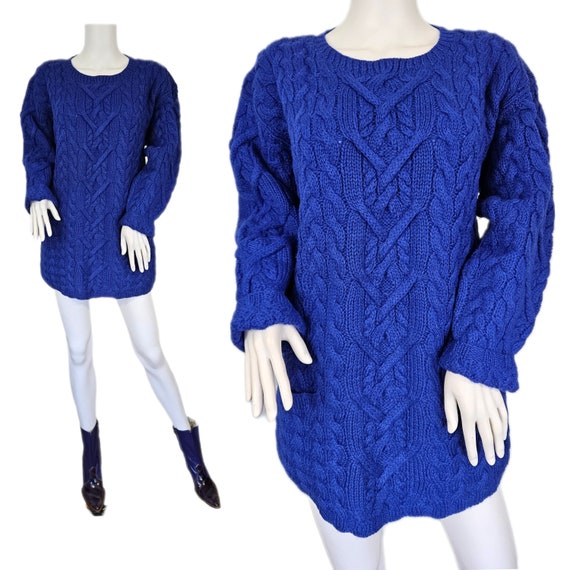 1980s Adrienne Vittadini Cotton Dress With Blue Hydrangeas/size 6