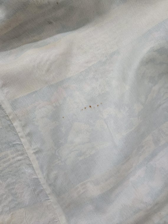 WWII 1940s Cream Rayon Brocade Japanese Asian Lon… - image 10