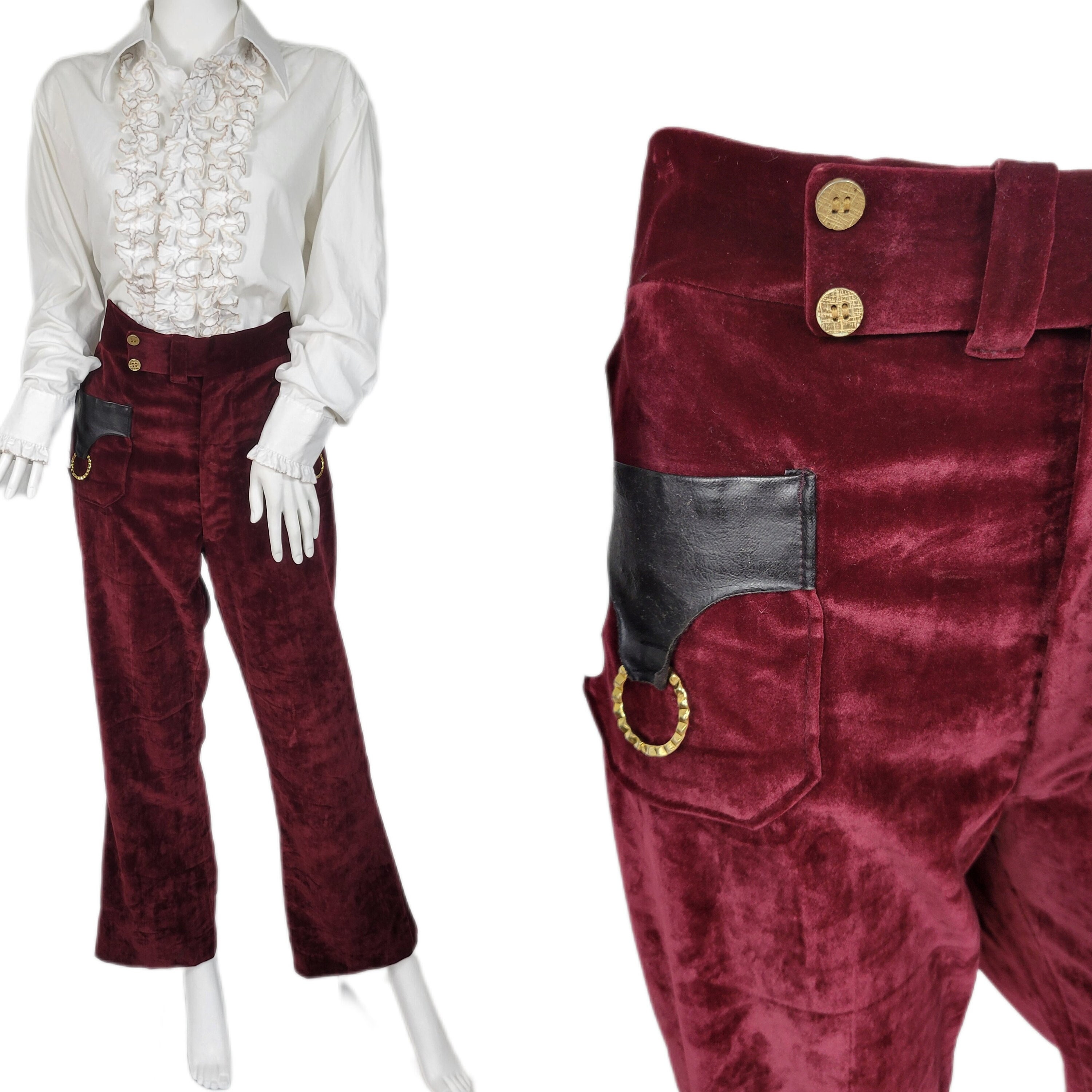 Deadstock 70s Disco Pants. the Real Deal in True Red. Embroidered Back  Pockets. Extra Long. by Viceroy. 29 X 35 -  Canada