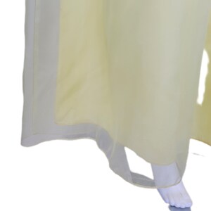 Lorrie Deb 1960's Pale Yellow Bridgerton Style Empire Waist Chiffon Maxi Dress I Sz SM image 6