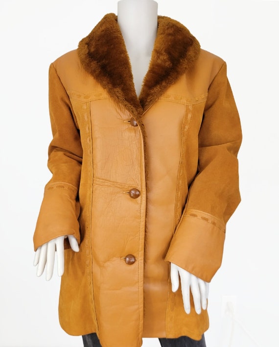 Pioneer Wear 1970's Western Rust Brown Leather Co… - image 2