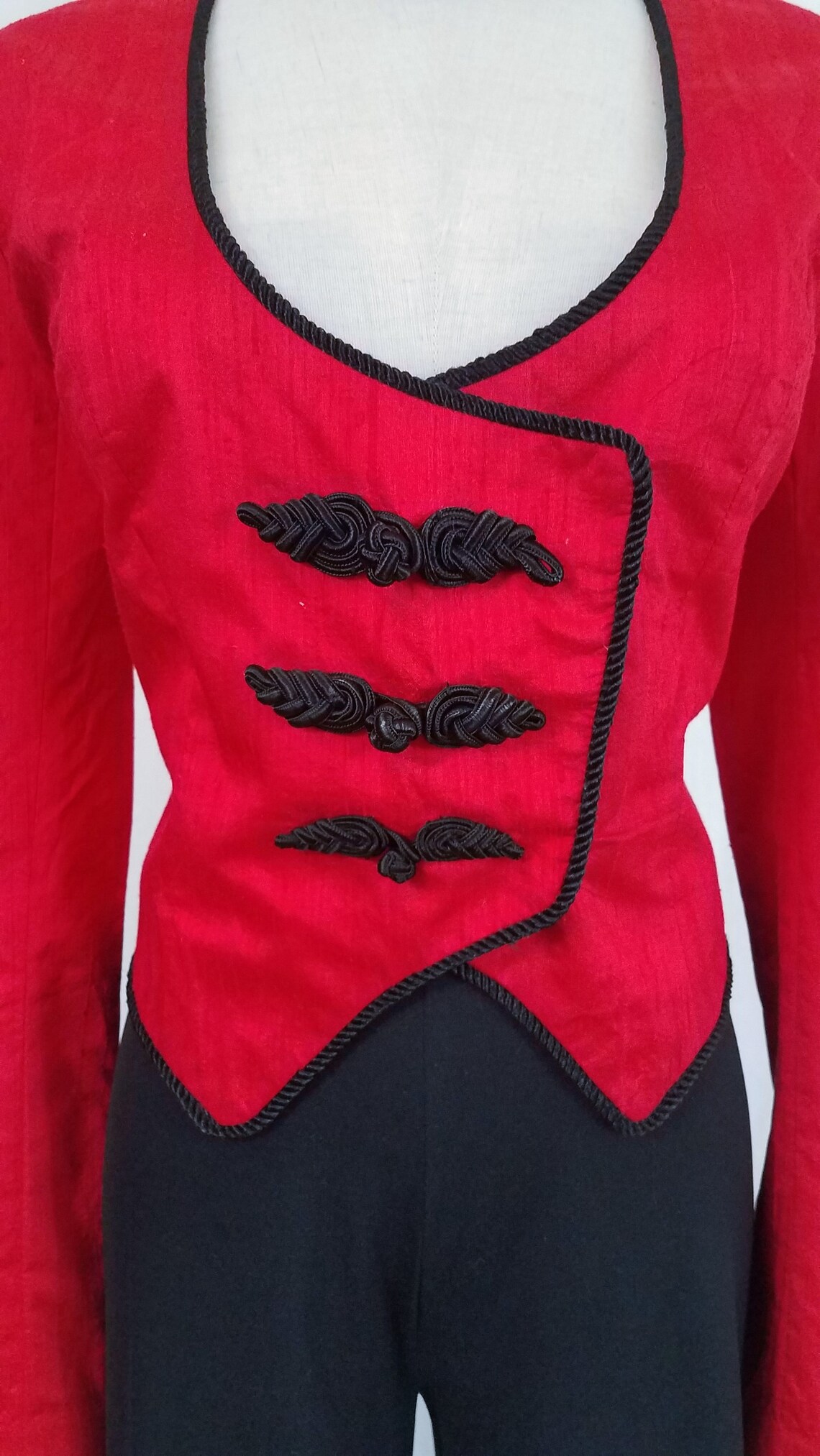 1980 Red Black Military I Ring Leader I Jacket I Blazer I Coat Etsy