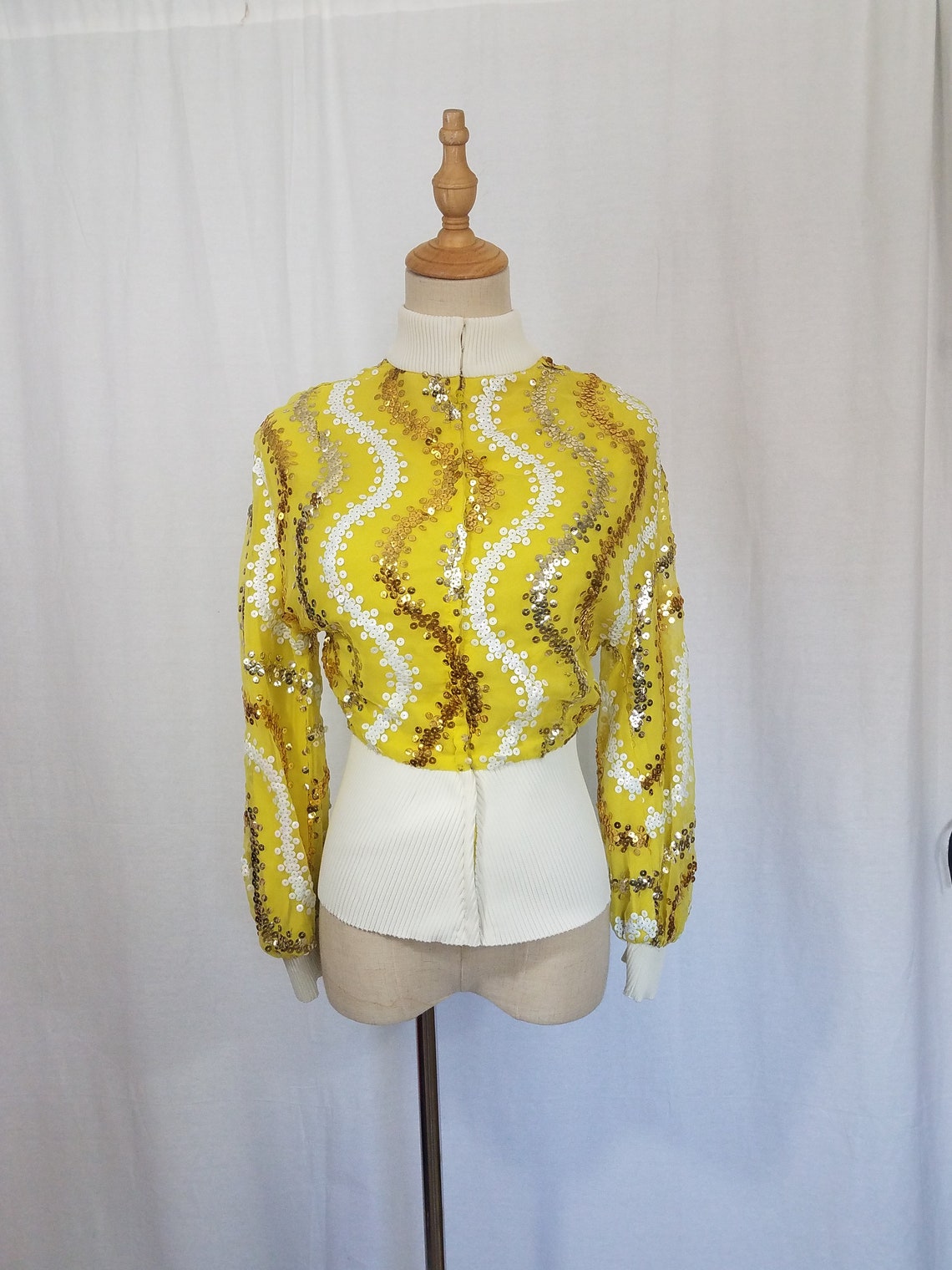 yellow sequin jacket