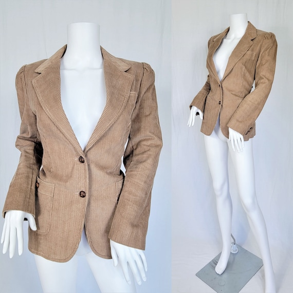 1970's Tan cotton Corduroy Blazer I Jacket I Suit 