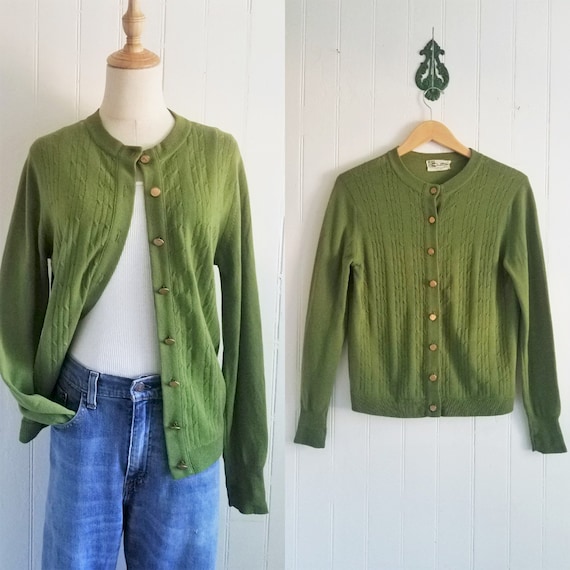 Vintage 1960's Dalton Cashmere Cardigan Sweater l