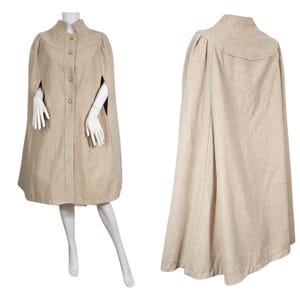 80s～ wool poncho coat 1980sWool Woven Ponacho Cape Coat – Deja Vintage Boutique