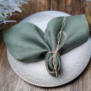 Natural linen napkins kitchen decor, Cloth napkins for wedding table decor, Wedding cocktail napkins bulk, Cloth dinner napkins