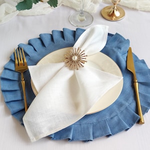Custom cocktail napkins, Linen napkins bulk for wedding table decor, Cloth napkins set, Natural linen napkins kitchen decor