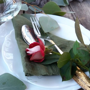Tovaglioli da matrimonio rustici, tovaglioli di cotone verde oliva personalizzati all'ingrosso - decorazioni rustiche per fattoria e tovaglioli da cocktail per matrimoni, tovaglioli di stoffa