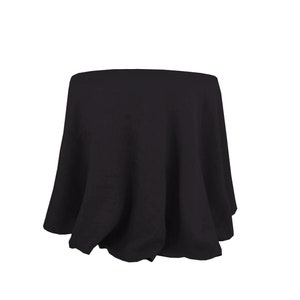 Black round tablecloth, Halloween tablecloth, Washed linen tablecloth 40+ colors, Wedding large table cloth