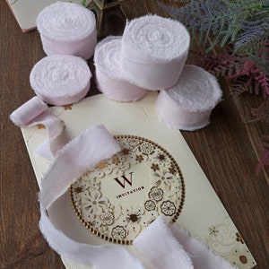 Nastro di cotone rosa bambino, Invito nastro di nozze, mazzo di nastro, Foto Props, regalo avvolgente da sposa