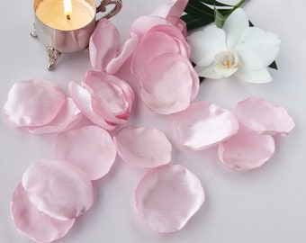 Pétalos de rosa para la boda, pétalos de rosa rosa claro, decoración de la boda, decoraciones de la boda del blush, pétalos de flores, decoración de la ducha de la novia