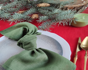 Linen Placemats set of 4, 6, Placemats and napkins bulk for wedding table decor, Holiday Place mats and linen napkins for farmhouse decor