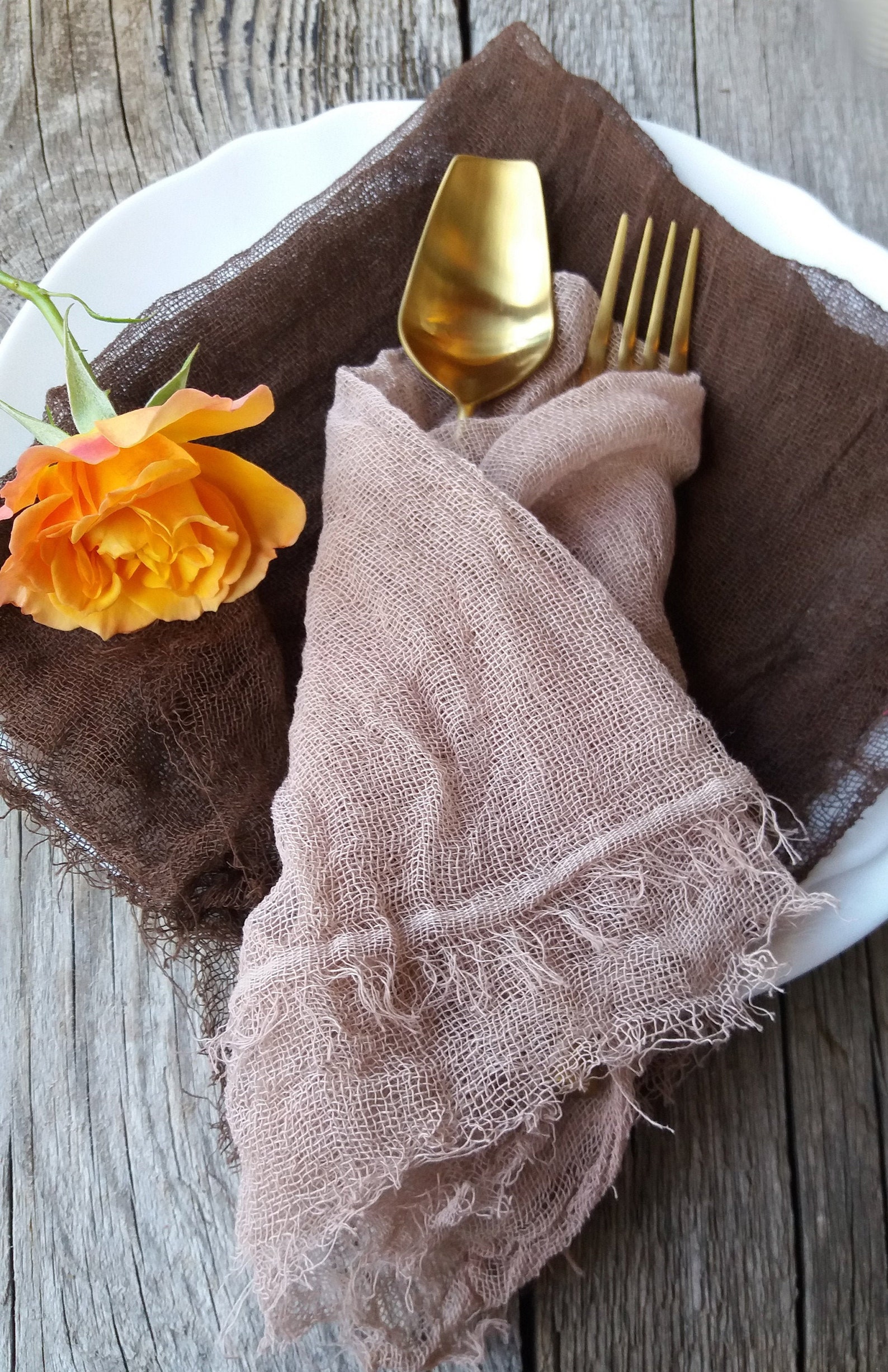 Gauze Napkins for Wedding Farm Wedding Table Wedding Etsy