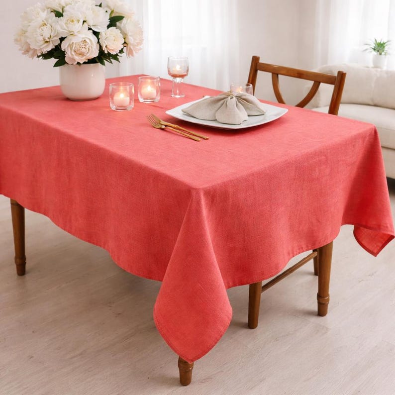 DecorWeddingGifts Linen Tablecloth - Thumbnail 5