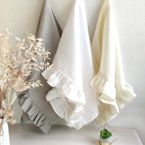 Weiche Leinen Küchentücher, gerüschtes Geschirrtuch, Leinen Geschirrtuch, Bauernhaus Geschirrtücher Schüttgut, individuelles Handtuch, perfektes Einweihungsgeschenk