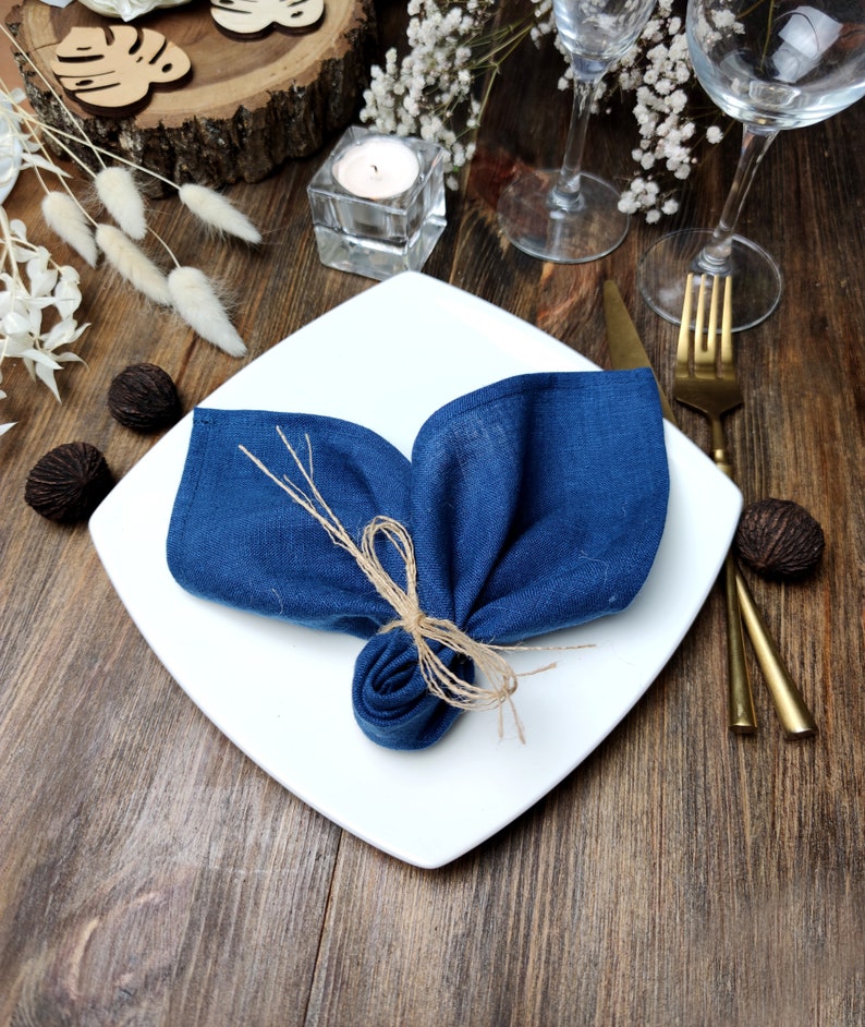 Linen Napkins Bulk Cloth Napkin Set Dinner Cocktail Wedding Etsy