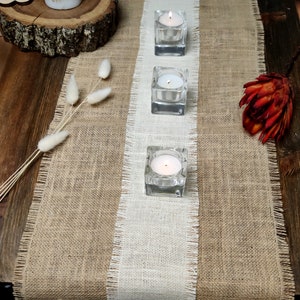 Runner da tavolo in juta per decorazioni da tavolo per matrimoni, Runner da tavolo in juta, Copritavolo personalizzato, Runner da tavolo rustico da fattoria, Runner da tavolo autunnale