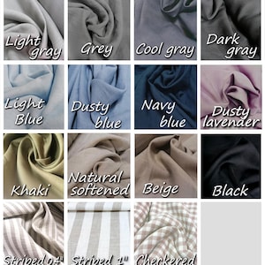 Linen kitchen towels for farmhouse decor, Ruffled tea towels in soft washed linen, Custom tea towels, Bulk linen hand towels available image 5