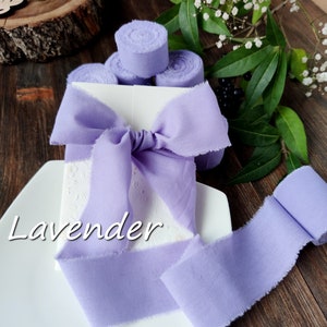 Nastro nastro di lavanda di cotone, invito nastro di nozze, bouquet nastro, confezione regalo